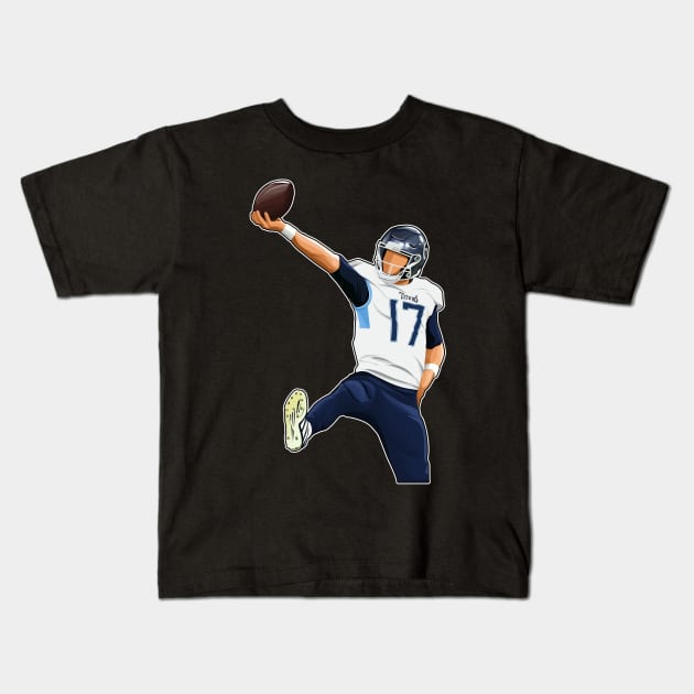 Ryan Tannehill #17 Celebrates Kids T-Shirt by 40yards